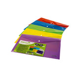 Seco Popper Wallet Landscape Assorted A4+ (Pack of 5) TR-005 AST