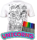 Splat Planet PYO T-Shirt: Unicorn Stars (Size 9-11 Years)