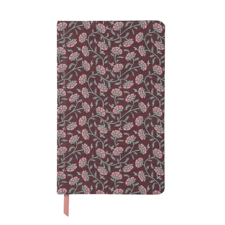 DesignWorks Soft Touch Journal - Burgundy Vintage Floral