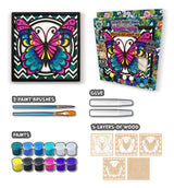 Splat Planet Wood Art Kit - Butterfly