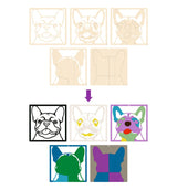 Splat Planet Wood Art Kit - French Bulldog