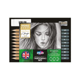 Zieler Artists Charcoal & Pencil Drawing Starter Set (24 Pieces)