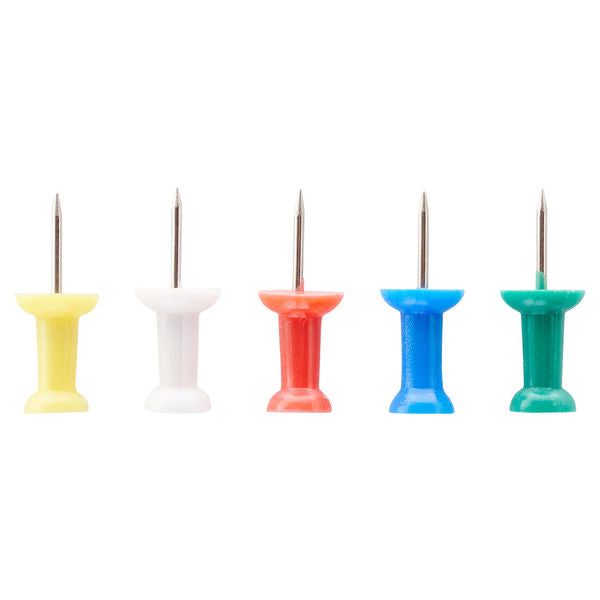 Concept Coloured Push Pins (30 Pack)