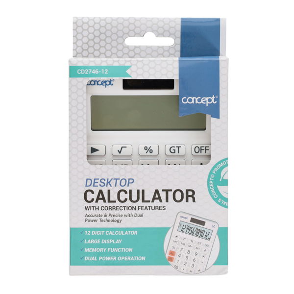 Concept 12 Digit Desktop Calculator