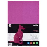 Premier Activity A4 250gsm Glitter Card 10 Sheets - Pink