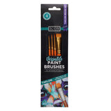 Icon Brush Set In Wallet - Golden Taklon (4 Pack)
