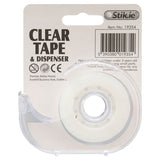 Stik.ie Clear Tape on Dispenser 19mm x 33m