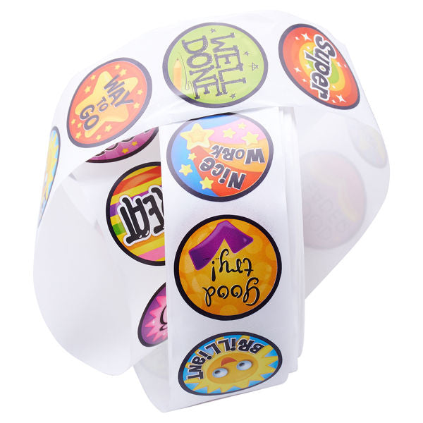 Clever Kidz Roll 200 Stickers - Rewards