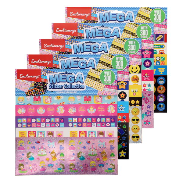 Emotionery Mega Sticker Collection - Assortment (300 Pack)