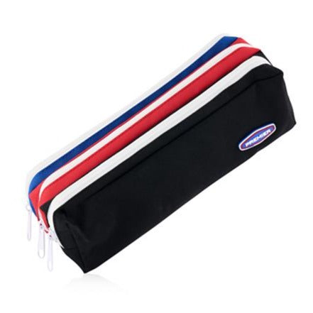 3 Pocket Zip Pencil Case - 2 Colour
