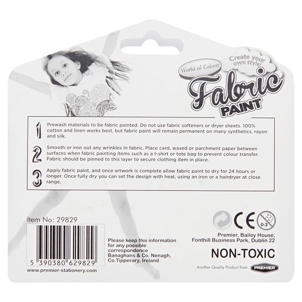 Woc Card 5x20ml Fabric Paint