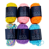 Sew & Sew 18G Wool Knitting Set of 6 - Pastel Colours