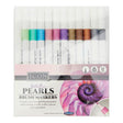 Icon Brush Markers - Metallic Pearl (12 Pack)