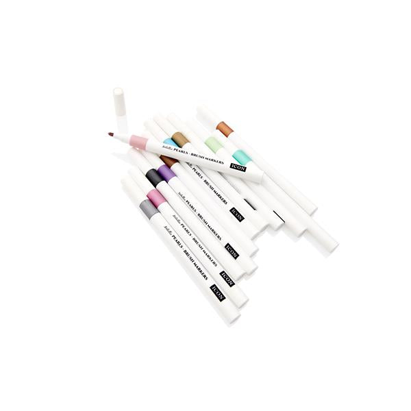 Icon Brush Markers - Metallic Pearl (12 Pack)