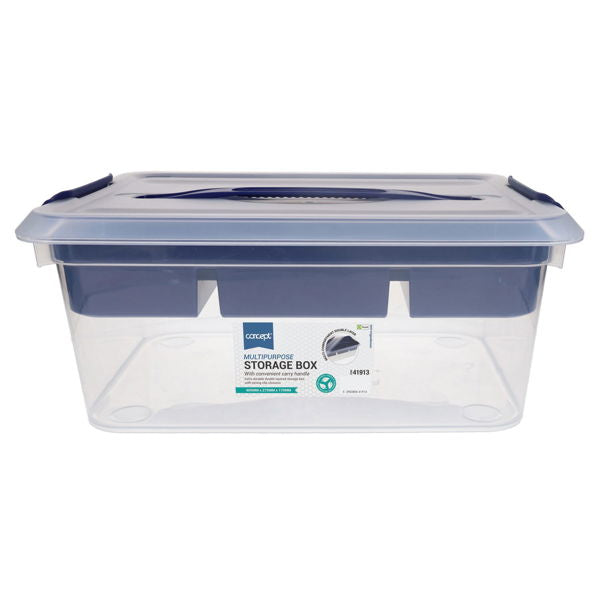 Concept Multi-Purpose 14L Storage Box - Navy Blue
