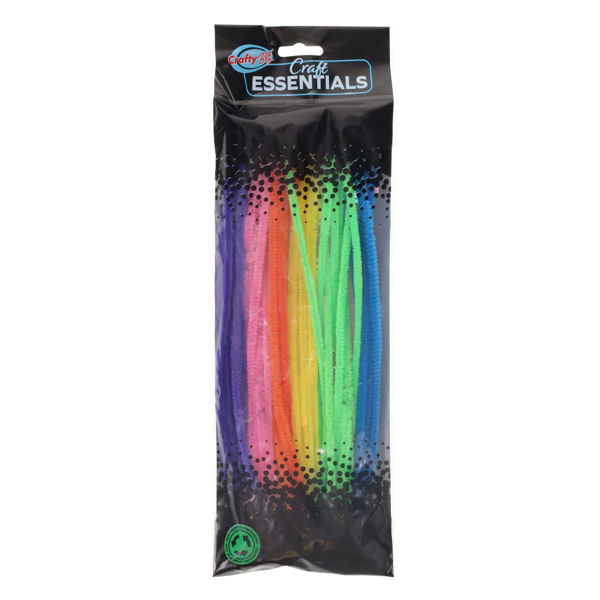 12" Pipe Cleaners Stems - Neon Chenille (42 Pack)