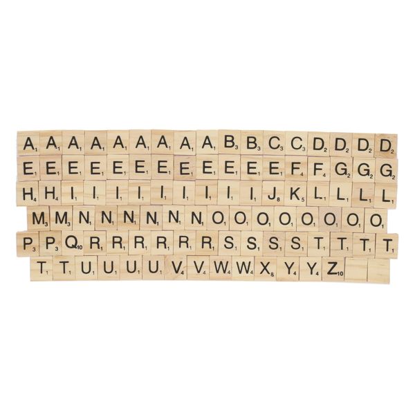 Clever Kids Wooden Letter Tiles Pack of 100