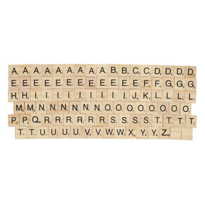 Clever Kids Wooden Letter Tiles Pack of 100