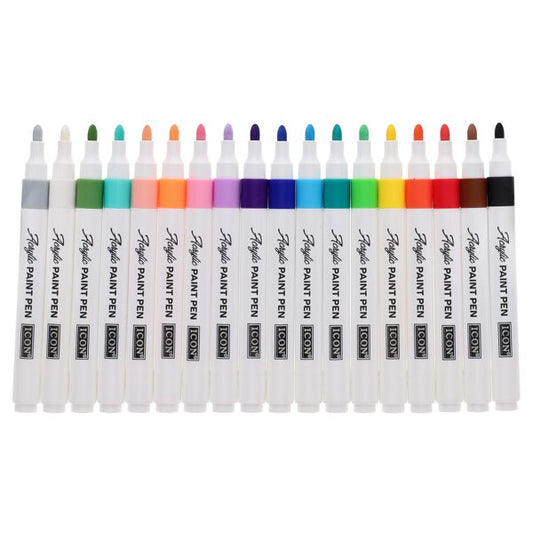 Icon Pack of 18 Acrylic Paint Pens