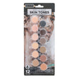 Acrylic Paint Skin Tones & Paint Brush Set (12x5ml)