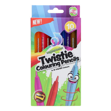 World of Colour Twisties Colouring Pencils (10 Pack)