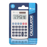 Ormond Blue 8 Digit Calculator - White