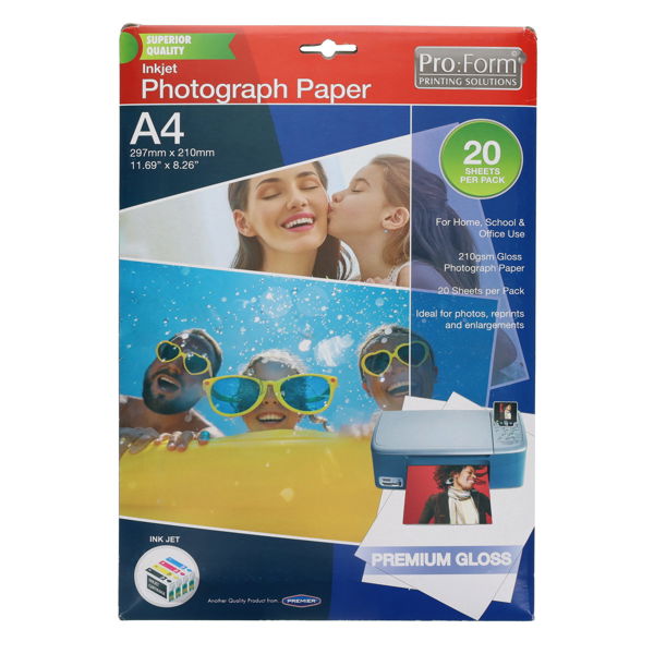 Pro:Form A4 Photo Inkjet Paper Pack 20
