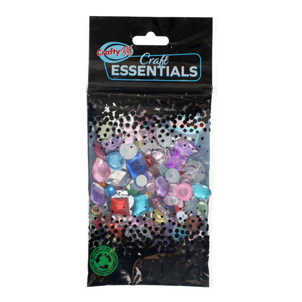 Crafty Bitz Assorted Plastic Jewels