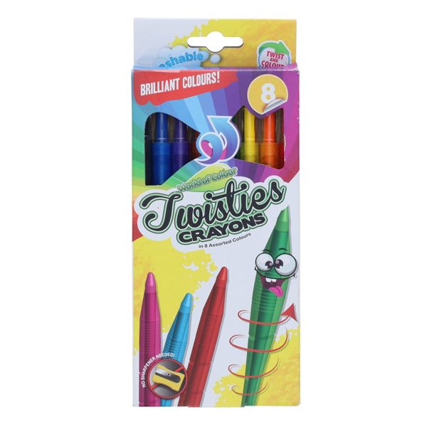 World of Colour Twisties Crayons (8 Pack)