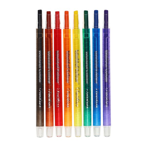 World of Colour Twisties Crayons (8 Pack)