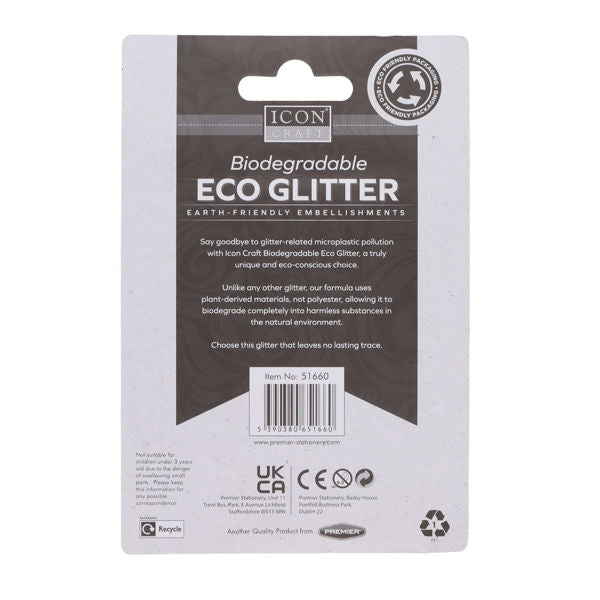 Icon Craft Biodegradable ECO Glitter - Assortment (6x3g)