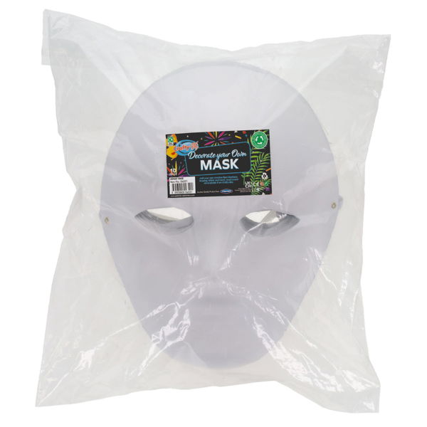 Crafty Bitz Masks - Adult Face (10 Pack)