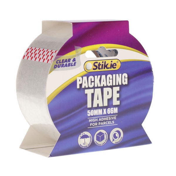 Stik.ie 50mm x 66m Clear Packing Tape