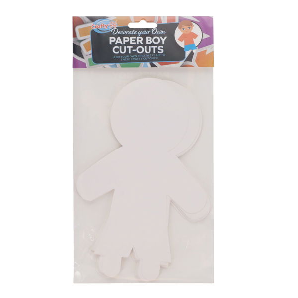 Paper Cutouts - Boys (15 Pack)