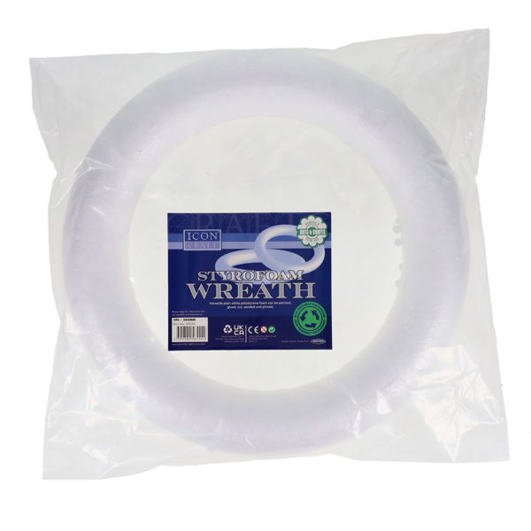 Icon Craft Styrofoam Wreath - Dia 305mm