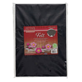 Icon Craft A4 Felt Sheets - Black (10 Pack)