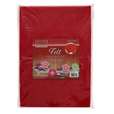 A4 Felt Sheets - Red (Pack of 10)