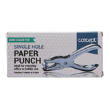 Box of Concept single hole paper punch on a white background