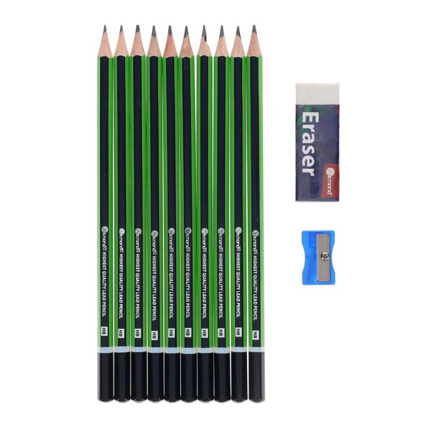 Ormond Pencils Eraser & Sharpener Set (12 Pack)