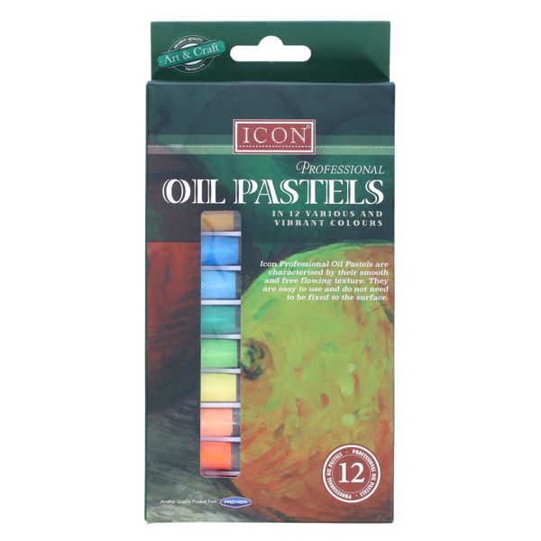Icon Box 12 Professional Oil Pastels