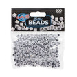 Pack of letter beads with a mix of black and white letters, displayed against a white background.