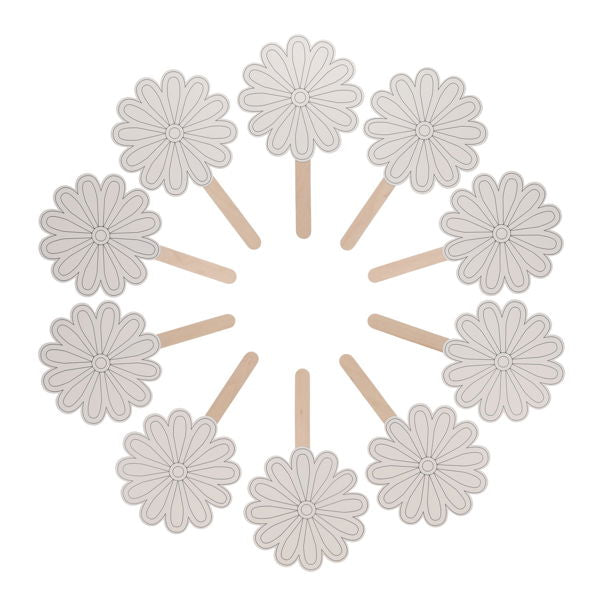 Crafty Bitz Blank Fans - Lollipop Flower