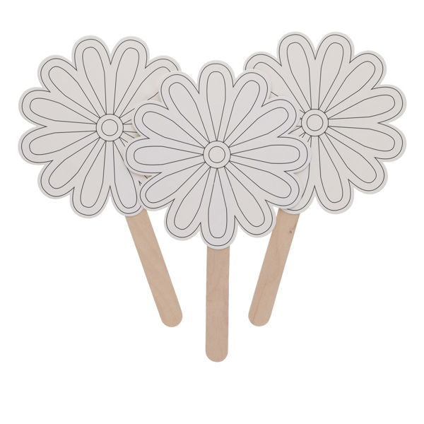 Crafty Bitz Blank Fans - Lollipop Flower