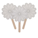 Crafty Bitz Blank Fans - Lollipop Flower