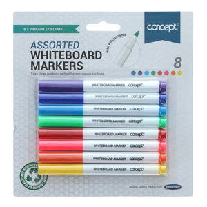 Concept Card 8 Asst Whiteboard Markers
