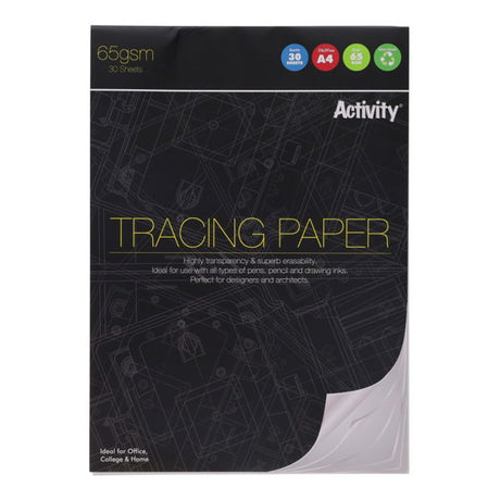 A4 65gsm Tracing Paper Pad (30 Sheets)