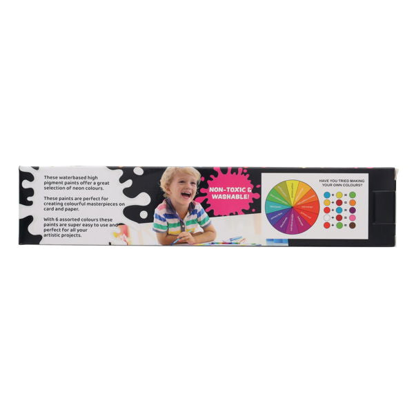 World of Colour  Neon Poster Paint Tubs In Platform (6x20g)