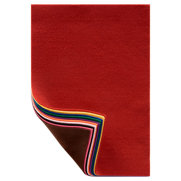 Icon Craft A4 Felt Sheets - Assorted Colours (10 Pack)