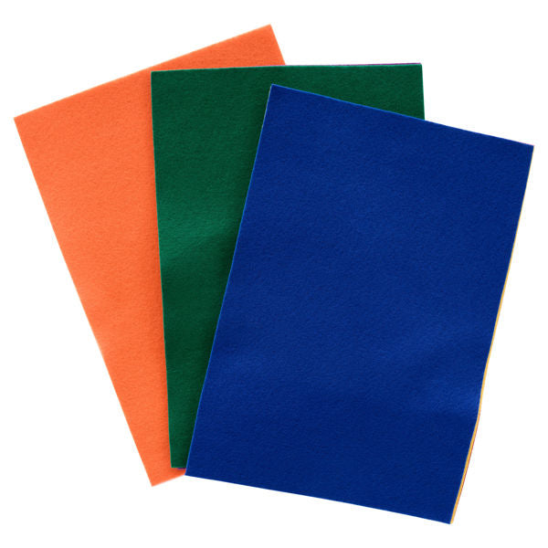Icon Craft A4 Felt Sheets - Assorted Colours (10 Pack)