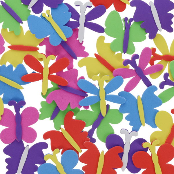 Foam Stickers - Butterflies (30 Pack)